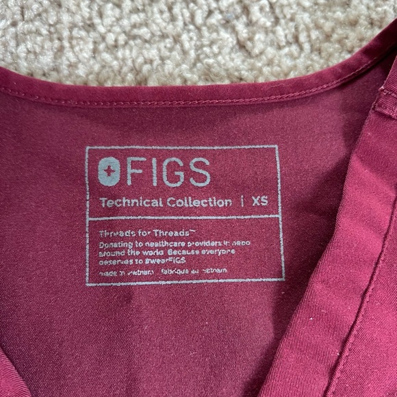 Figs Maroon Technical Collection Scrub Set - Picture 5 of 5